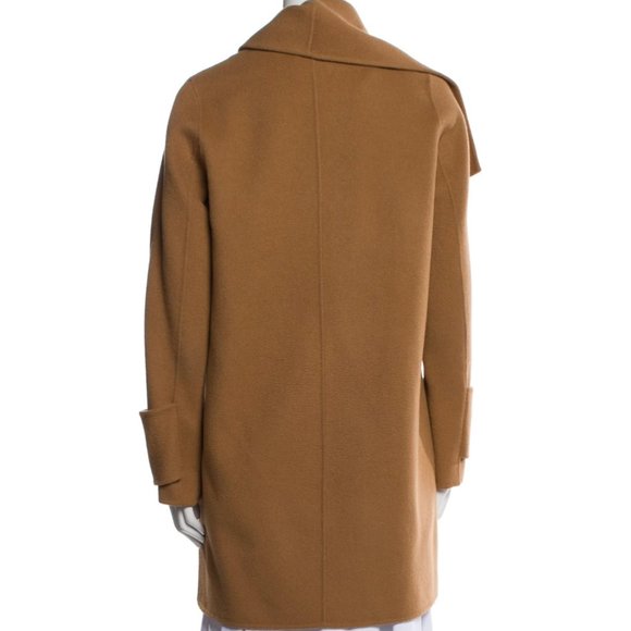 VINCE Drape Front Wool Coat - Picture 5 of 16